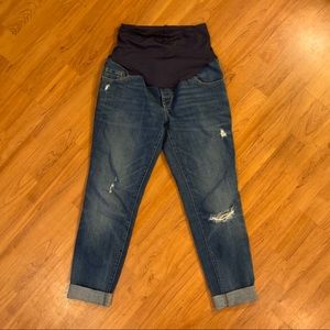 Old Navy Maternity full belly boyfriend jeans